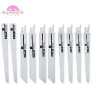 10Pcs Handsaw Multi Saw Blade Reciprocating Saw Blades Saber Saw for Cutting Wood Metal PVC Tube Pow