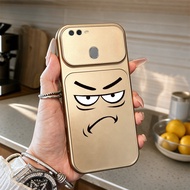 Case for oppo a5s a12 A7 a3s a1k a12e F9 PRO a12s Angry expression metallic paint phone case full le