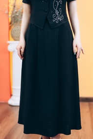 Set Áo + Chân Váy Nữ màu Đen - TTV Store thời trang Trung Niên nữ TTV1778