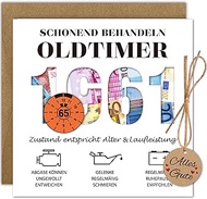 Money Gifts Birthday 65th with Envelope, Card 65th Birthday Man - Funny Gifts for 65th Birthday Man 