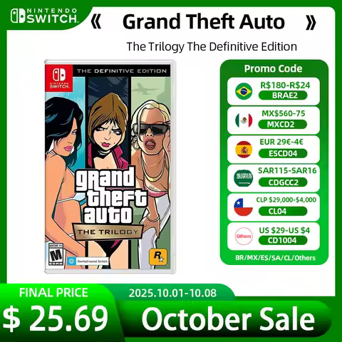Grand Theft Auto The Trilogy The Definitive Edition GTA Nintendo Switch Game Deals Adventure Genre f