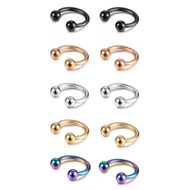 14G 16G Septum Jewelry Surgical Steel Septum Ring for Women Men Nose Nostril Rings Lip Labret Cartil