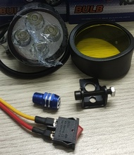 Đèn trợ sáng pha led L4 ngắn siêu sáng GỒM 2 BÓNG TẶNG KÈM PHỤ KIỆN Y HÌNH- TIẾT KIỆM ĐIỆN- NHỎ GỌN-