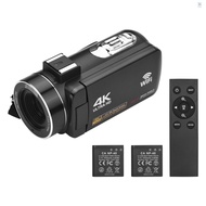 FLS 4K Digital Video Camera WiFi Camcorder DV Recorder 56MP 18X Digital Zoom 3.0 Inch IPS Touchscreen Supports14803