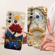 Camera Protection Cover For Tecno Pop 5 LTE BD4 BD4i BD4a / Pop 5 Pro BD4j BD4h Casing Fashion Flowe