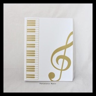 Map Partitur Musik Keyboard Clear Holder File Kertas Music Gift