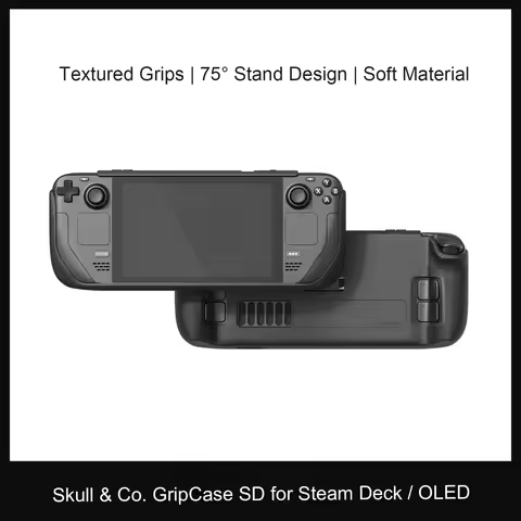 Skull & Co. GripCase SD Protective Case Standable Cover Soft Material Shell for Steam Deck EDC Case 