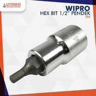 MATA Socket Bit Socket Wrench/ L Hex Bits Socket 1/2" H4 x 55mm WIPRO