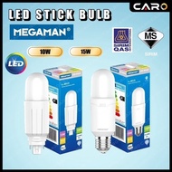 <SIRIM> MEGAMAN LED STICK BULB 10W/15W E27 / PLC G24D-2PIN