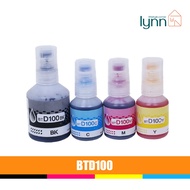 Compatible Brother BTD100 BTD100BK Ink Bottle Black Cyan Magenta Yellow for DCP-T430W T530DW T730DW 