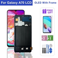 Super AMOLED LCD For Samsung Galaxy A70 LCD Touch Screen Digitizer Assembly Replaceable Parts For Sa