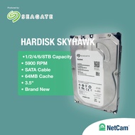 SEAGATE 1TB CCTV HDD HARDISK 2TB/ 4TB/ 6TB/ 8TB SKYHAWK/
