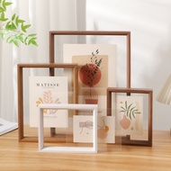 B. b. Double-Sided Transparent Acrylic Photo Frame Swing Table 20cm 23cm 27cm Specimen Display Pictu