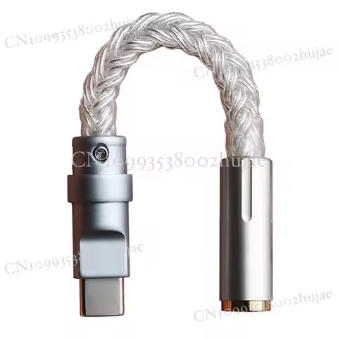 ES9281AC Pro DAC Type-C to 3.5mm Headphone Adapter Cable with DSD Decoding for Android & Apple