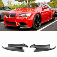 2PCS Carbon Fiber Front Bumper Lip Splitter Spoiler Flap Cupwings for B MW 08-12 E92 E93 M3 M-sport 
