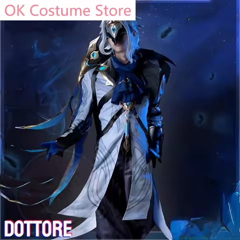 Game Genshin Impact Dottore Cosplay Costume Game Cos 2rd Eleven Fatui Harbingers The Doctor Costume 