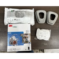 100%(ORIGINAL)3M 6200 Half Facepiece Reusable Respirator + 3M 6051 A1 Organic Vapor Cartridge + 3M 5