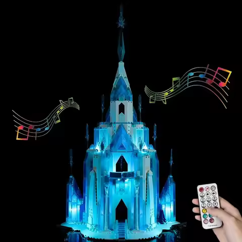 LED Lighting Set Suitable for LEGO The Ice Castle 43197 Building Blocks