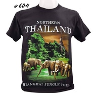 & MI& Thailand T-shirt With Elephant Screen No.604 Souvenir Thiland International Souvenir1201-2