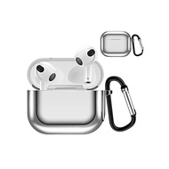 Airpods 3 Case Cover Plating TPU Material 2021 AirPods3 Carabin with Carabiner