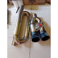 5zigen and resonatot loop coilknalpot