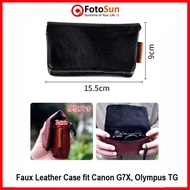 Camera Case Pouch for compact digicam Faux Leather