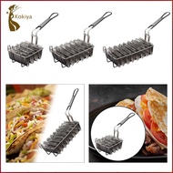 [kokiya] Taco Basket,Taco Fry Basket,Professional,with Grip Handle,Taco Shell Fryer,Taco Shell,Deep 