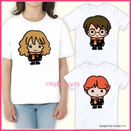 (UNISEX) HARRY P0TTER SUBLIMATION White T-shirt for Kids and Adults