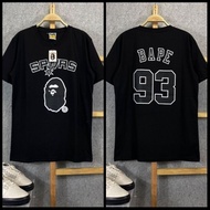Ready stock Bape SHARK T-SHIRT Short Sleeve BAPE T-SHIRT Men FULL TAG T-SHIRT DISTRO Men T-SHIRT