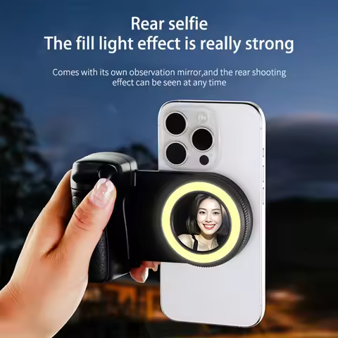 For Magsafe Magnetic Bluetooth-Compatible Shutter Phone Hand Grip Smartphone Camera Shutter Grip Pho