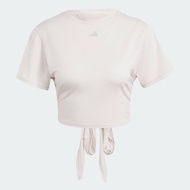 [CHỈ 25-30.9-MUA 2 GIẢM 25%] adidas Tập luyện Áo Thun Quấn Yoga Studio Nữ Hồng IS2965