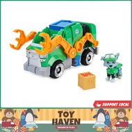 [sgstock] Paw Patrol, Rocky’s Deluxe Movie Transforming Toy Car with Collectible Action Figure, Kids Toys for Ages 3 and