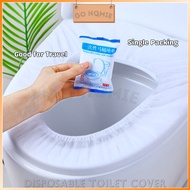 Disposable Waterproof Travel Toilet Seat Cover Toilet Cushion Bowl Cover Plastik Duduk Tandas一次性马桶坐套