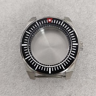 43mm Stainless Steel Watch Case Aluminum Bezel Sapphire Crystal for NH35/NH36/70 Movement