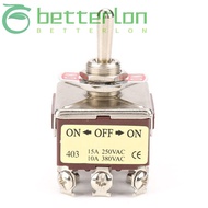 BETTER-LONTIME Heavy Duty Toggle​​, High Current Capacity Controller Device 4PDT 12 Pin Rocker Switc