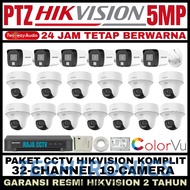 Techtronics | Hikvision 5mp colorvu 32 channel 19 camera ptz two way audio 2-way turbo hd CCTV camer