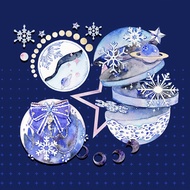 Snowflake planet washi tape sticker