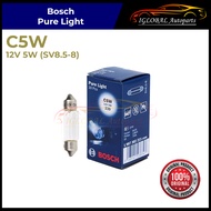 Bosch Pure Light C5W 12V 5W (SV8.5-8) Number Plate, Interior, Glove Box, Trunk Halogen Light Bulb (1