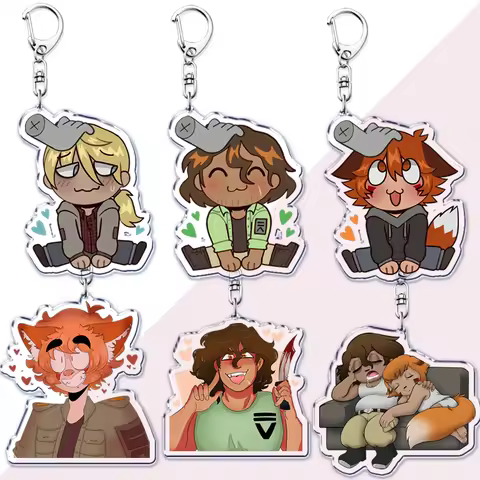 Hot Btd Game YKMET Boyfriend To Death Keychain for Accessories Pet Strade Ren Gatobob Lawrence Keyri