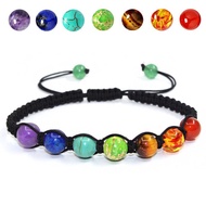 [LSC] 7 Chakra Bracelet Yoga Healing Balance Supernatural Reiki Stones Beads Bracelet