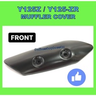 Y125Z FRONT EXHAUST PLATE BLACK Y125Z MUFFLER COVER Y125 Z EXHAUST PROTECTOR COVER Y125Z FRONT EXHAU