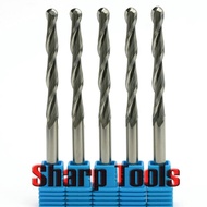 6x52mm 2 Flutes Ball Nose Engraving Cutters 5pc Tungsten Steel