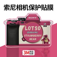 Suitable for Sony A7M4 Camera Protector A7R5/R4 Body 3M Sticker FX3A Strawberry Bear A7C2/R Sticker