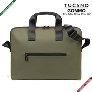 GOMMO 15.6英寸 再生塑料筆記型電腦袋配肩帶 適用於 16吋MacBook Pro - 軍綠色｜義大利設計