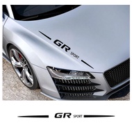 Car GR Sport Logo Sticker for Toyota Camry Chr Corolla Rav4 Highlander Yaris HV RZ RC T