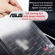 Keyboard Cover for ASUS TUF Gaming A14 2024 FA401 FA401W Keyboard Protector