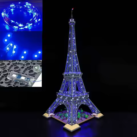 （No LEGO, Just Light）USB Lights Compatible with Lego 10307 Eiffel Tower Set 10307 Brick Building