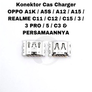 Konektor Cas Charger Oppo A1K A5S A12 A15 / Realme C11 C12 C15 3 5 C3