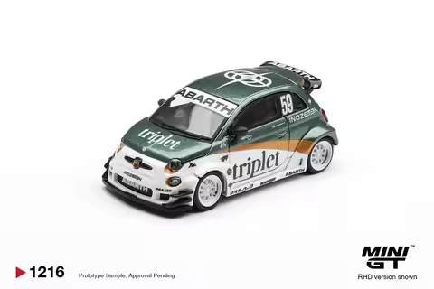 MINIGT 1:64 Abarth 595 LB-WORKS TY Edition TY MGT01216-R Cars Alloy Diecast Metal Model Kids Toys Bo