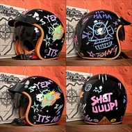 Taiwan JEF Retro Cruise Motorcycle Helmet Pedal Motorcycle Half Helmet Men Women Four Seasons Helmet